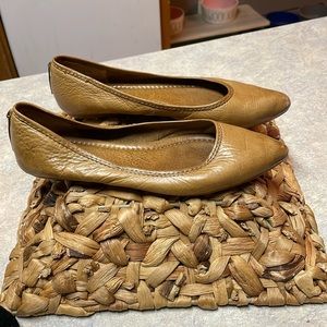 Frye ballet shoes tan size 6.5